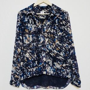 Cabi Starry Night Ruffle Blouse Style 3066 Medium
